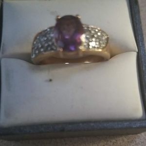 Womens amethyst ring
